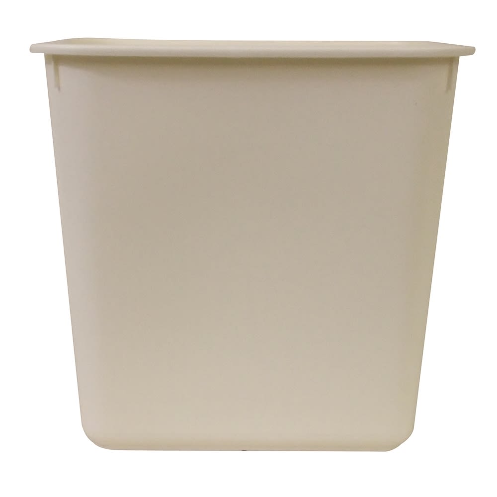 Essential Wastebasket, 13 Quart Rectangular, Vanilla